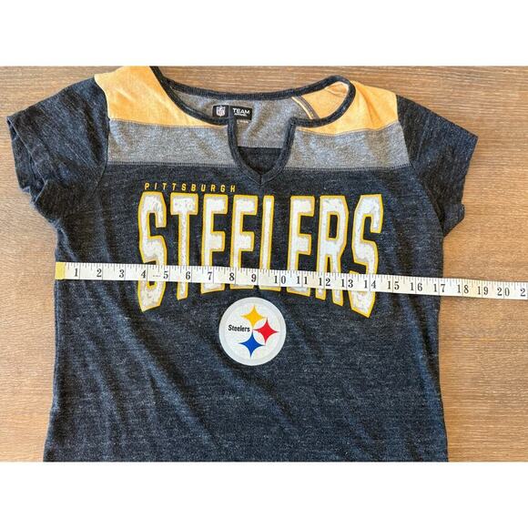 NFL PITTSBURG STEELERS Football Tee T-Shirt Gameday Team Apparel L - Picture 7 of 8